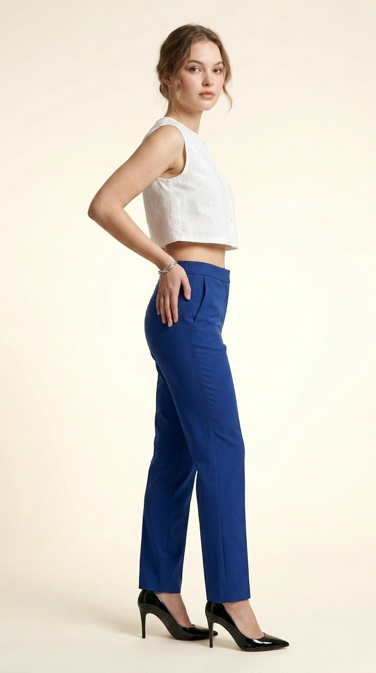 Party Sleeveless Solid Women White Top