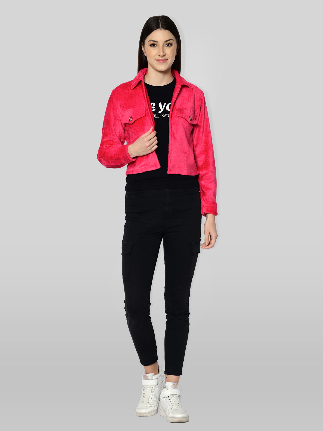 Women Solid Casual Jacket