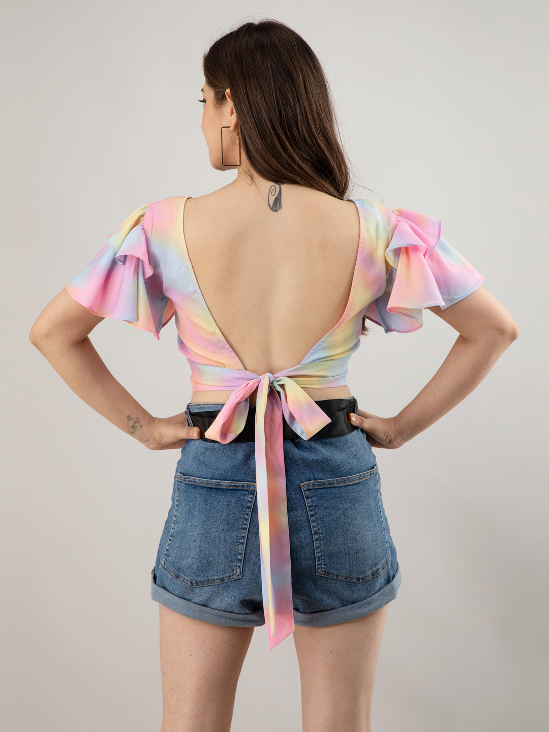 Casual Regular Sleeves Solid Women Multicolor Top