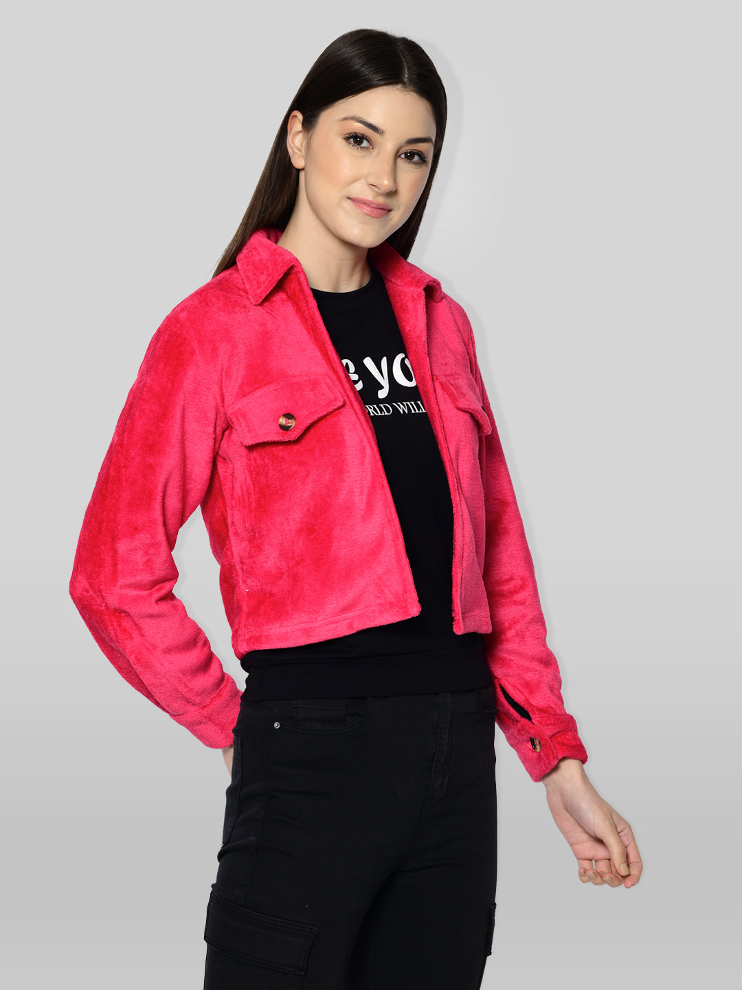 Women Solid Casual Jacket