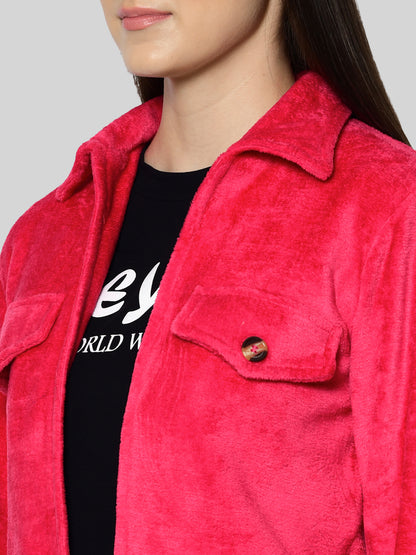 Women Solid Casual Jacket