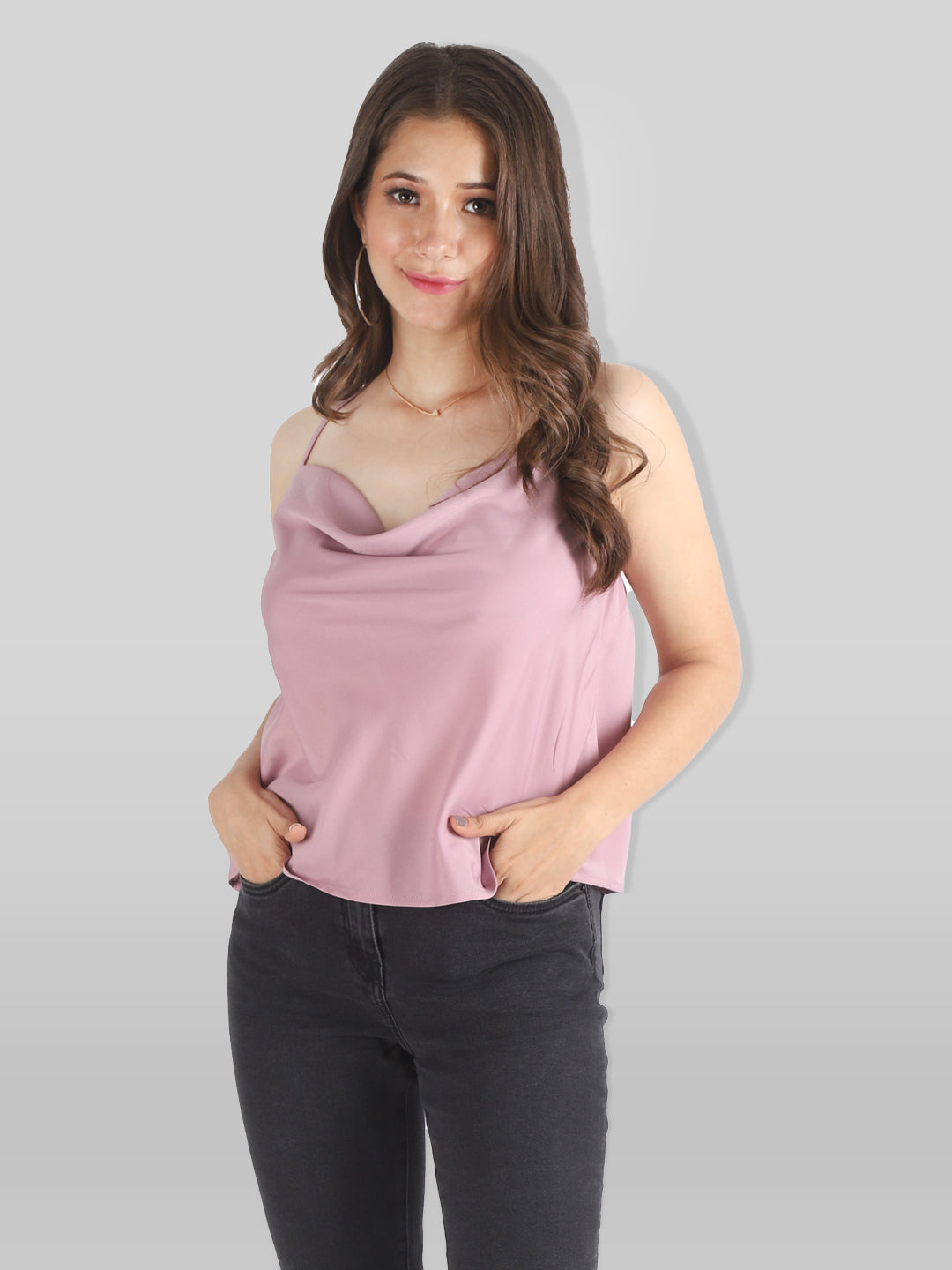 Casual Sleeveless Solid Women Purple Top