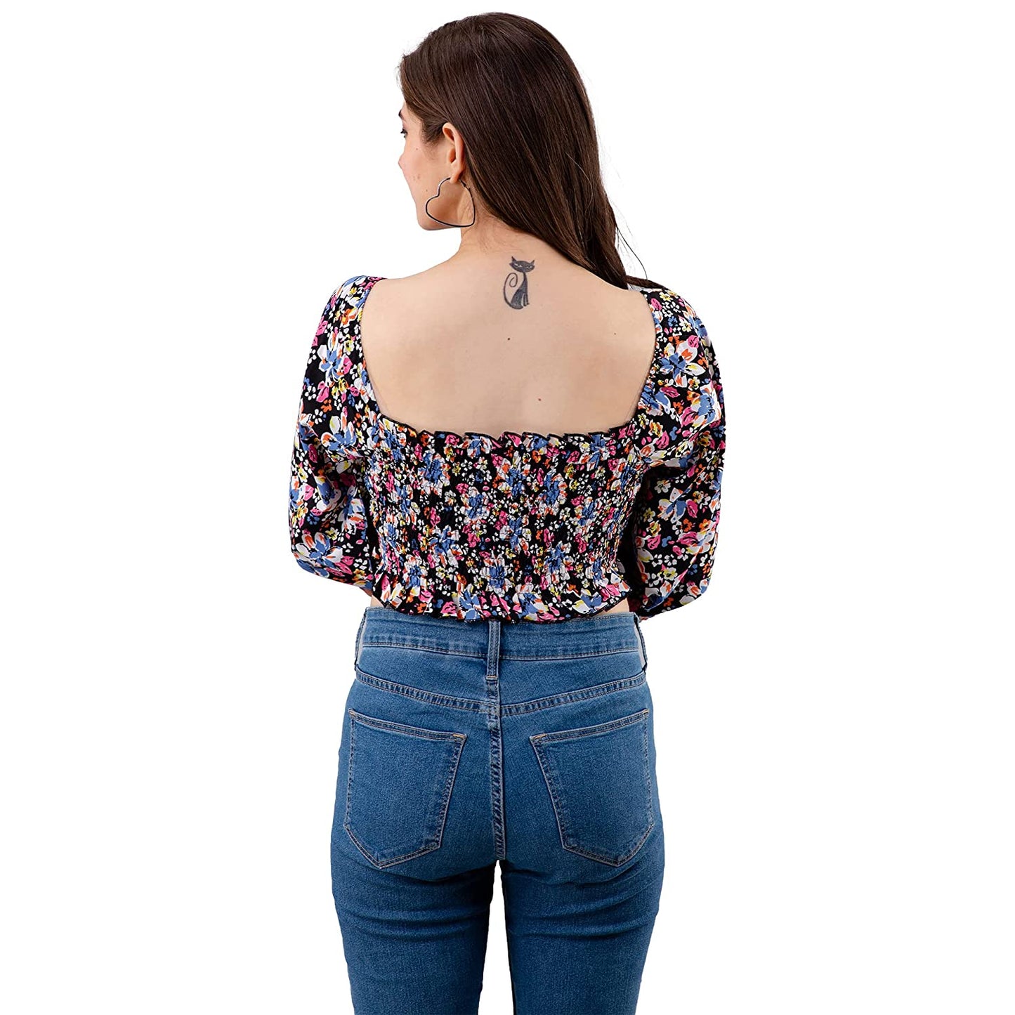 Casual Regular Sleeves Floral Print Women Multicolor Top