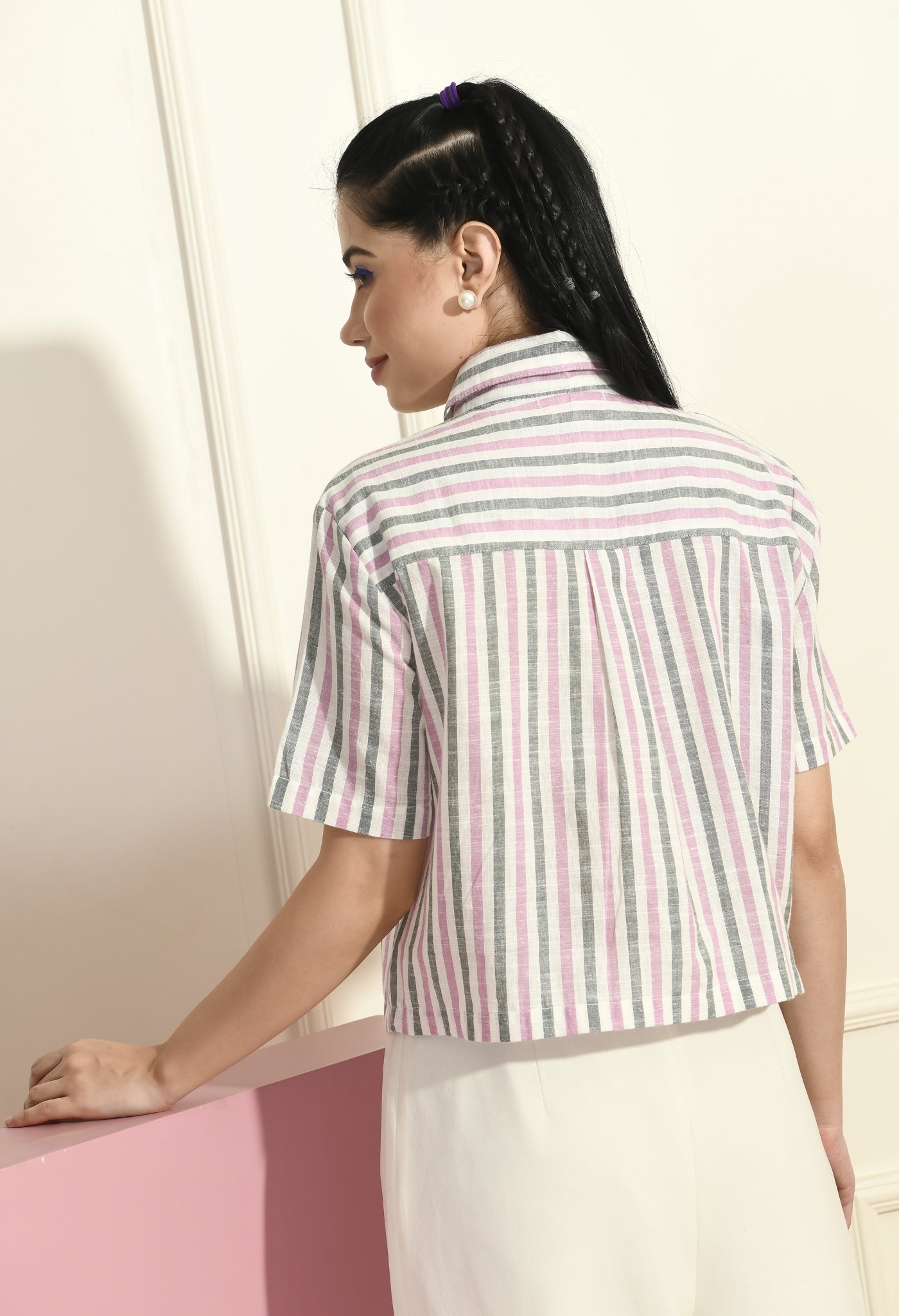 Women Regular Fit Striped Casual Shirt