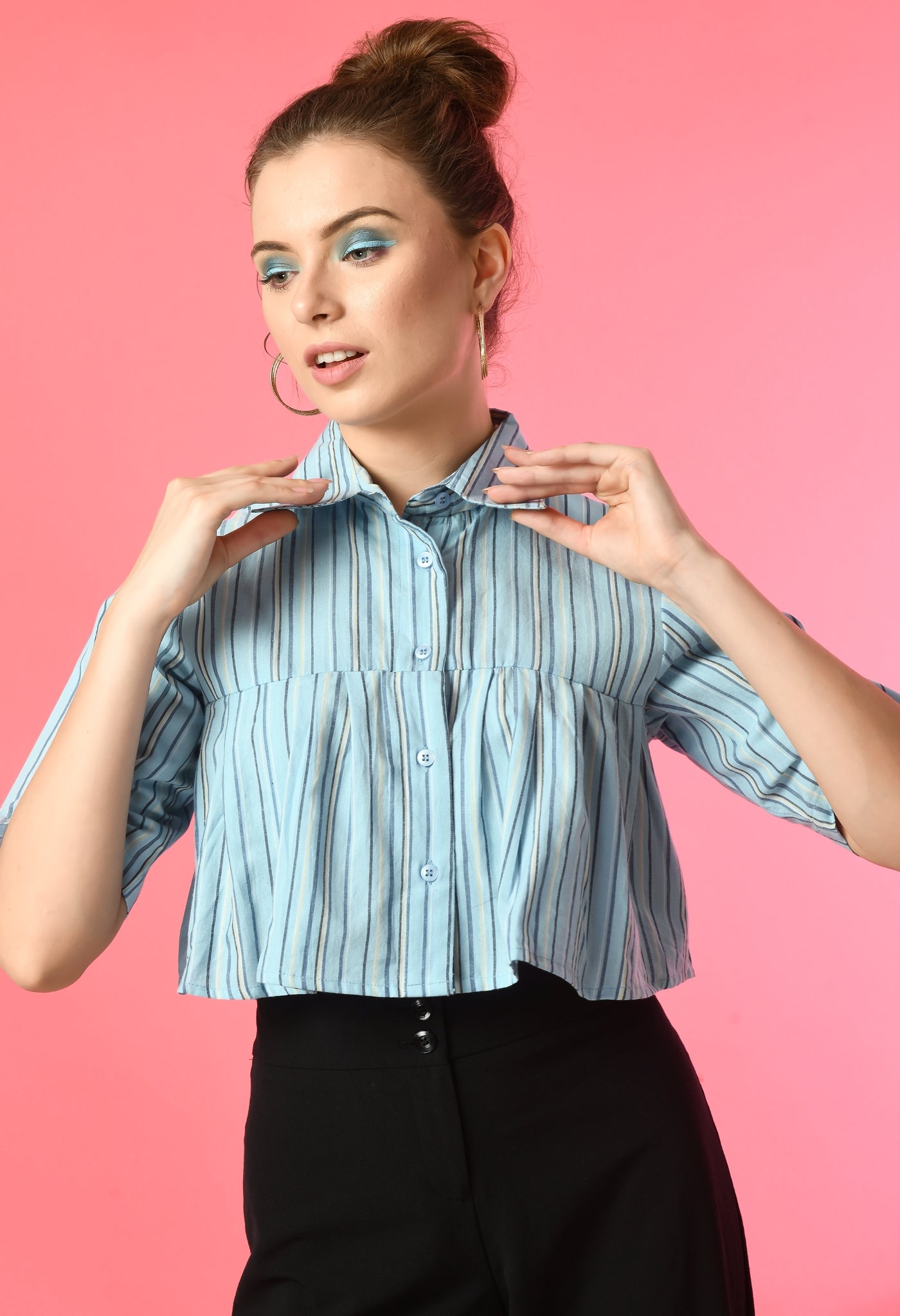 Women Relaxed Fit Striped Casual Shirt