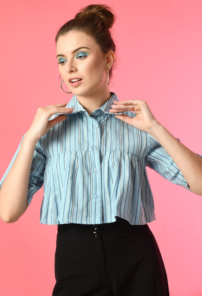 Women Relaxed Fit Striped Casual Shirt