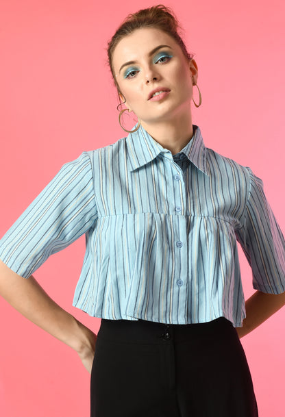 Women Relaxed Fit Striped Casual Shirt