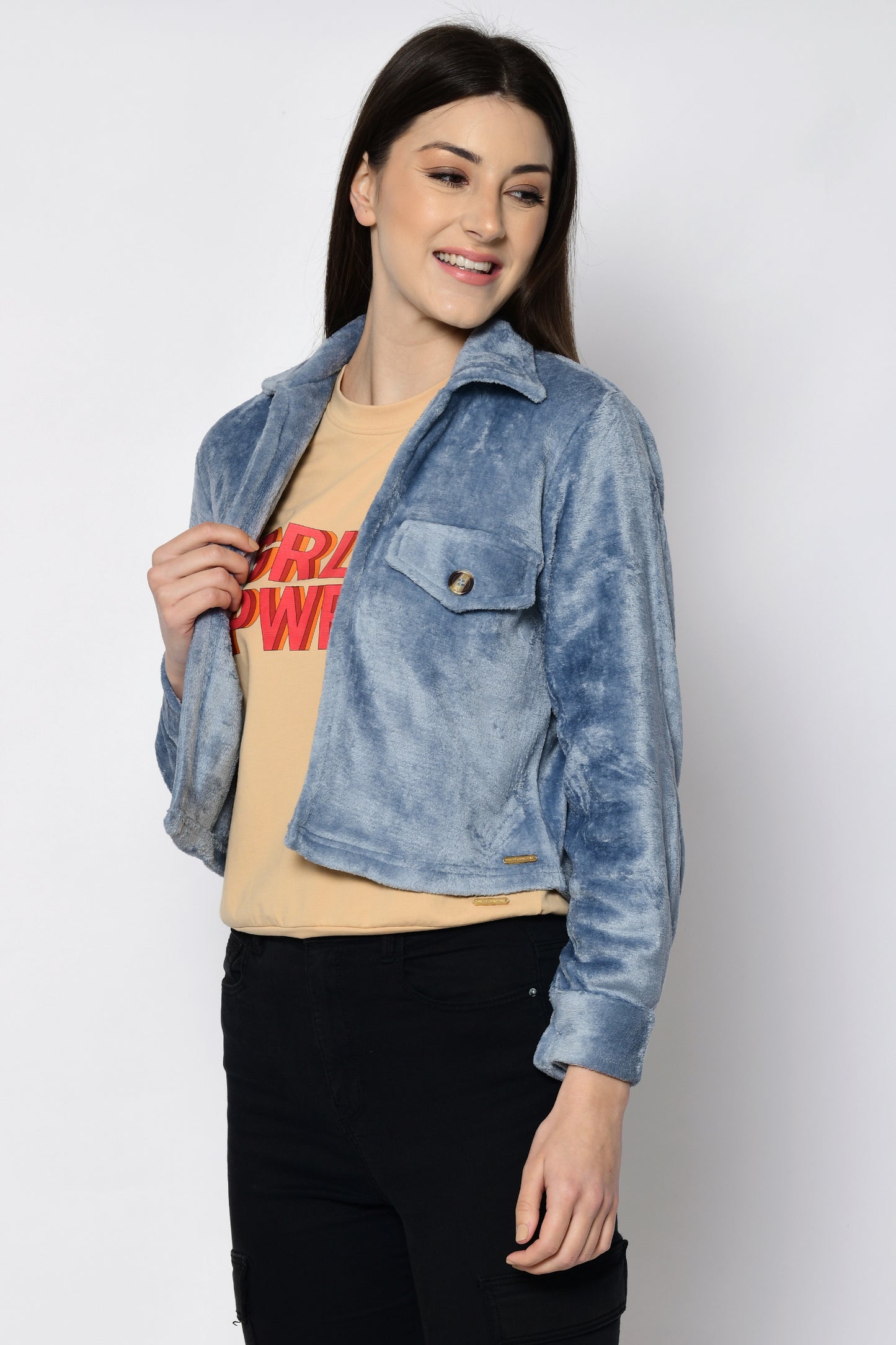Women Solid Casual Jacket