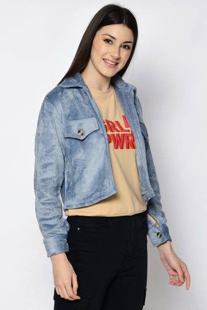 Women Solid Casual Jacket