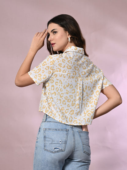 Women Boxy Fit Printed Casual Shirt