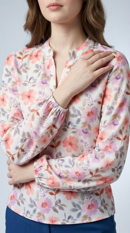 Casual Regular Sleeves Printed Women Pink Top