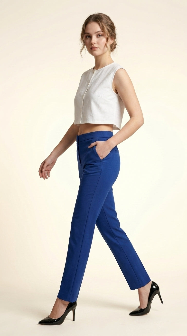 Party Sleeveless Solid Women White Top